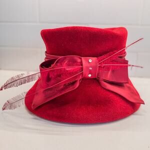 1950's-1960's, Vintage Henry G Ross, Peachbloom Velour Women's Hat, Size: Medium